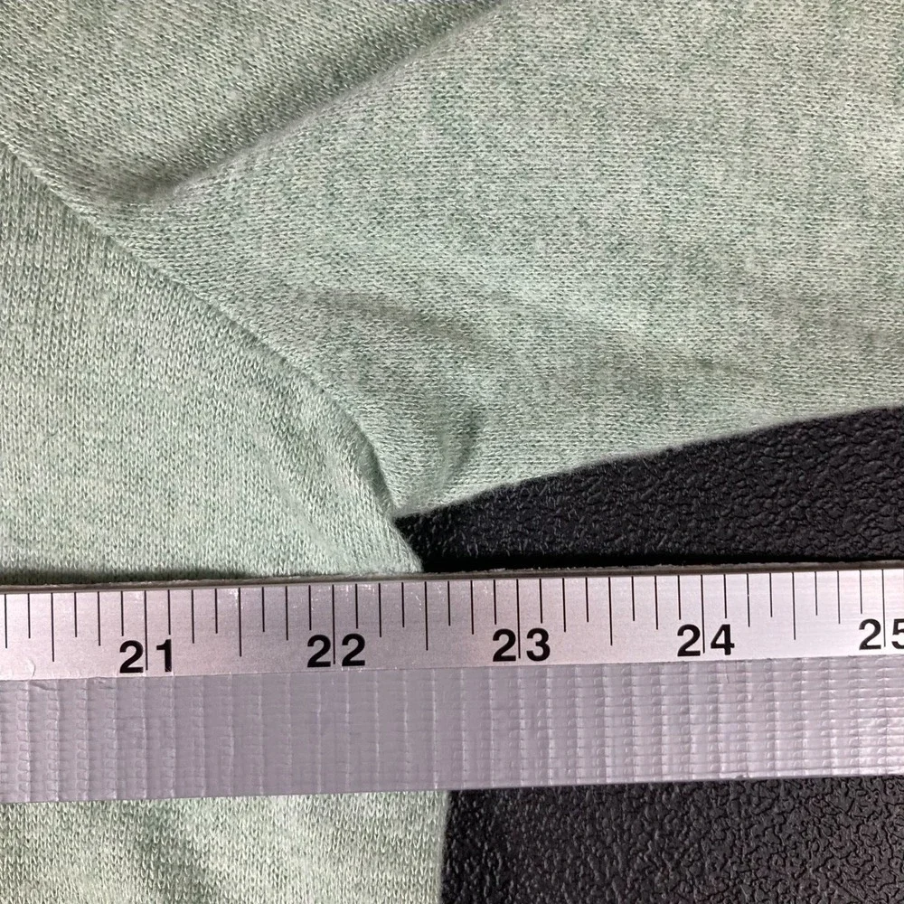 Zenergy Chico Green Long Sleeve Soft Crewneck Athlesiure Wrap Front Tunic Cozy - Picture 5 of 9